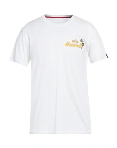 Alpha Industries Man T-shirt White Size M Cotton