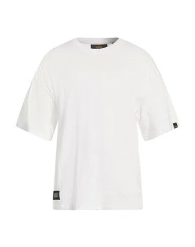 Alpha Industries Man T-shirt White Size S Cotton