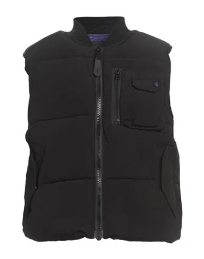 Alpha Industries Man Vest Black Size L Nylon, Polyester