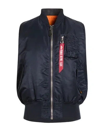 Alpha Industries Man Vest Midnight Blue Size L Nylon