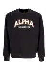 Alpha Industries College Sweatshirt In Black