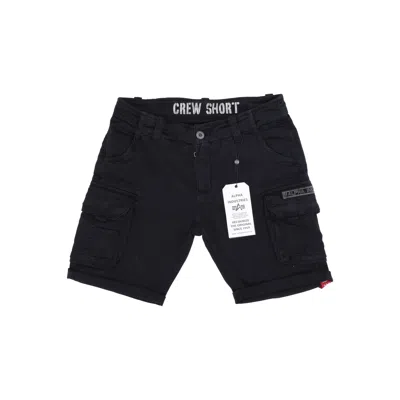 Alpha Industries Men's Crew Short Black Trousers