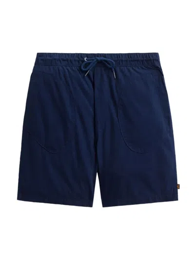 Alpha Industries Men's Deck Cotton Shorts In Replica Blue