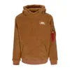 Alpha Industries Men's Hoodie Teddy Hoodie Camel In Camel