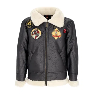 Alpha Industries Men's Jacket B3 Fl Custom Black