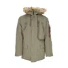 Alpha Industries Men's Long Jacket Polar Jacket Stratos In Stratos