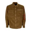 Alpha Industries Men's Long Sleeve Shirt Cord Overshirt Sand In Sand