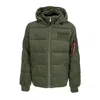 Alpha Industries Men's Puffer Cord Jacket Sage Green In Sage Green