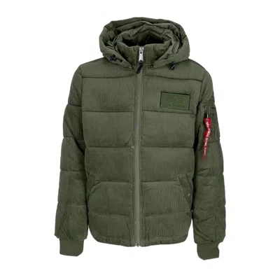 Alpha Industries Men's Puffer Cord Jacket Sage Green