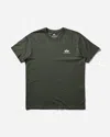 Alpha Industries Men S Basic Small Logo T-shirt Dark Olive In Black