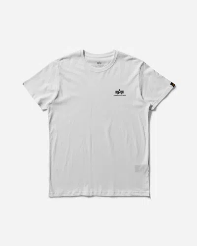 Alpha Industries Men S Basic Small Logo T-shirt In White