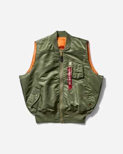 ALPHA INDUSTRIES MEN S MA-1 HERITAGE VEST SAGE