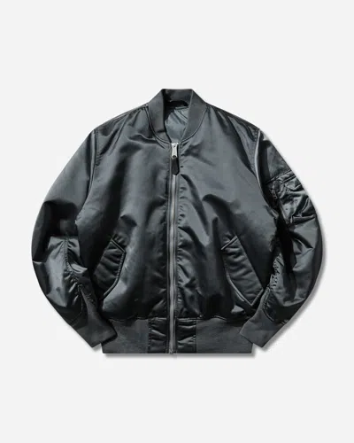 Alpha Industries Men S Ma-1 Base Flight Bomber Jacket Denim In Black