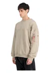 Alpha Industries Men's Sweatshirt  Oversize In Neutral