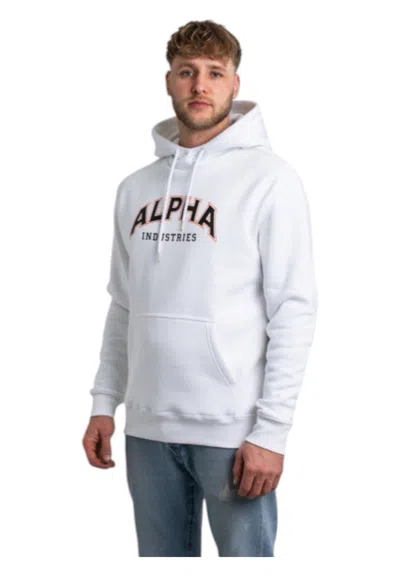 Alpha Industries Men's Sweatshirt  Regular Fit In White
