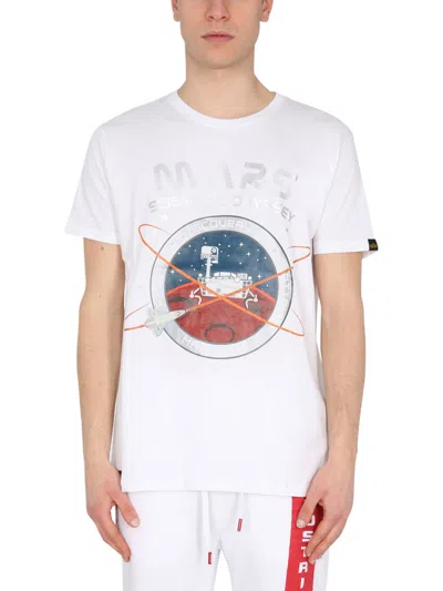 Alpha Industries Mission To Mars T-shirt In White