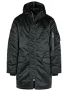 Alpha Industries 'n-3b Uv' Black Nylon Parka In Black