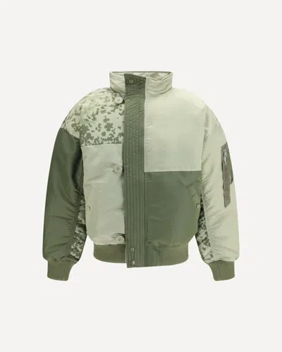 Alpha Industries N-2b Colorblock Mod Bomber Jacket In Forest Camo