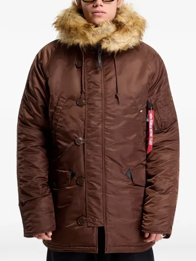 Alpha Industries N-3b Vf 59 Faux-fur Trim Jacket In Multi