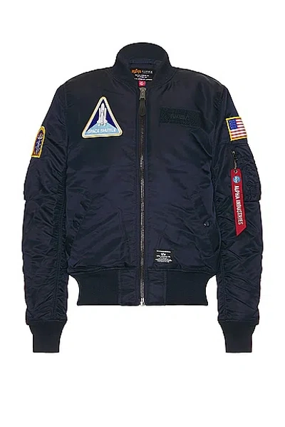 Alpha Industries Nasa Ma 1 Bomber In Replica Blue