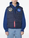 Alpha Industries Nasa Puffer Vest In Blue
