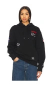 Alpha Industries Nasa Worm Logo Hoodie In Black