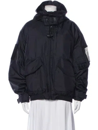 Pre-owned Alpha Industries Nylon Bomber Jacket In Blue