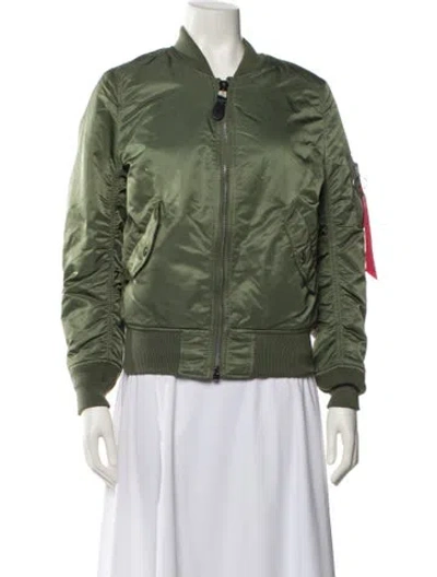Pre-owned Alpha Industries Nylon Bomber Jacket In Multi