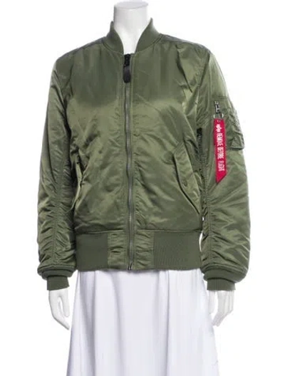 Pre-owned Alpha Industries Nylon Bomber Jacket In Multi