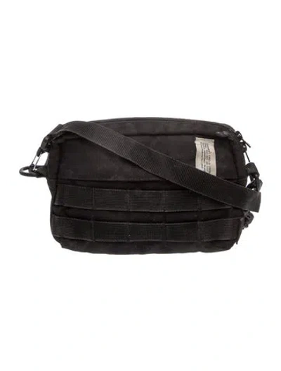 Pre-owned Alpha Industries Nylon Crossbody Bag In Black