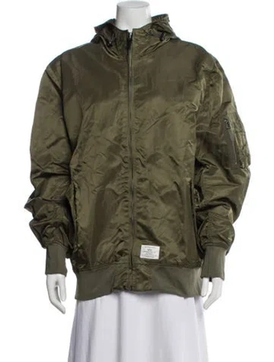 Pre-owned Alpha Industries Nylon In Green