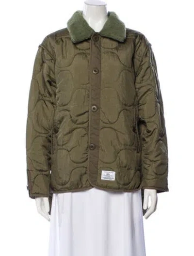 Pre-owned Alpha Industries Nylon Utility Jacket In Green