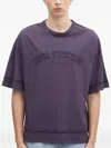 Alpha Industries Open Edge Embroidered T-shirt In Purple