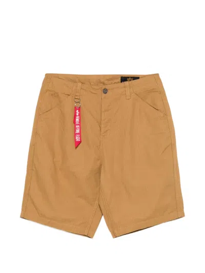 Alpha Industries P41 Hbt Combat Shorts In Brown
