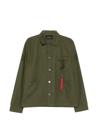 Alpha Industries P-41 Hbt Jacket In Green