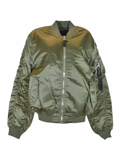 Alpha Industries Padded Bomber In Green