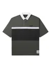 Alpha Industries Panelled Rugby Polo Shirt In Green