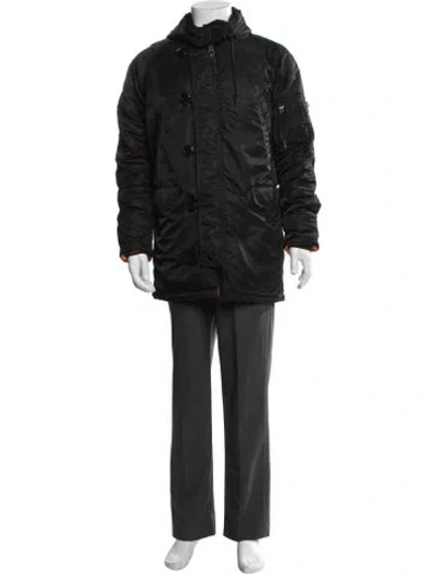 Pre-owned Alpha Industries Parka In Black
