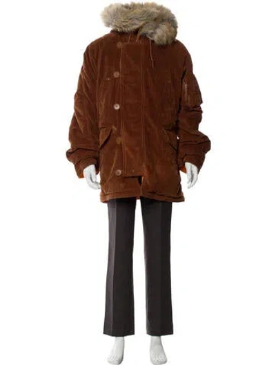 Pre-owned Alpha Industries Parka In Brown