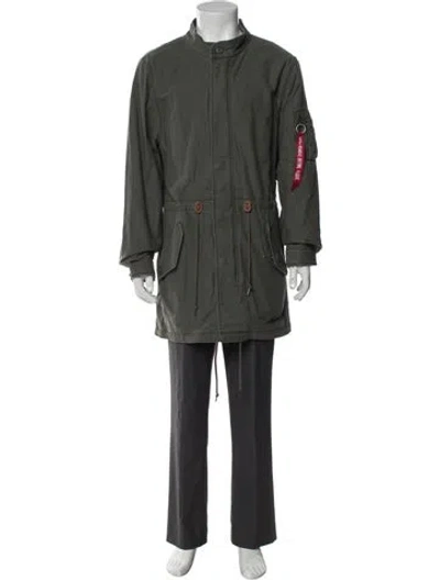 Pre-owned Alpha Industries Parka In Green