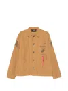 Alpha Industries Patch-pocket Jacket In Brown