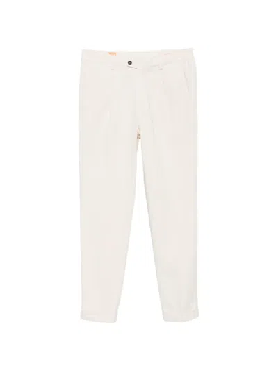 Alpha Industries Pleated Tapered Trousers In White