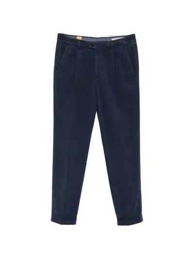 Alpha Industries Pleated Turn-up Trousers In Blue