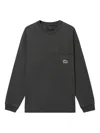 Alpha Industries Pocket-detail Long-sleeve T-shirt In Gray