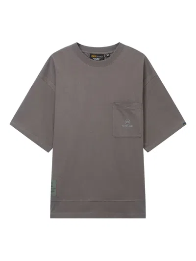 Alpha Industries Pocket Short-sleeve T-shirt In Brown