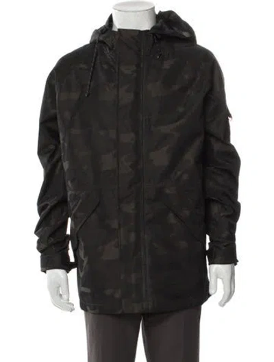 Pre-owned Alpha Industries Printed Parka In Green