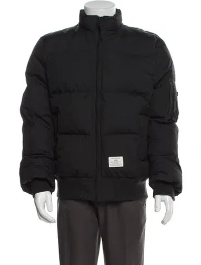 Pre-owned Alpha Industries Puffer Coat In Black