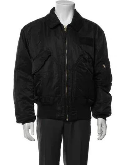 Pre-owned Alpha Industries Puffer Coat In Black