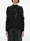 Alpha Industries Quilted Chest-pocket Gilet In Black