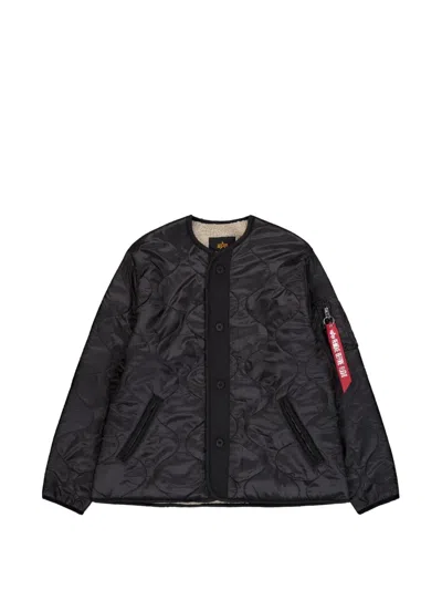Alpha Industries Quilted Jacket In Black